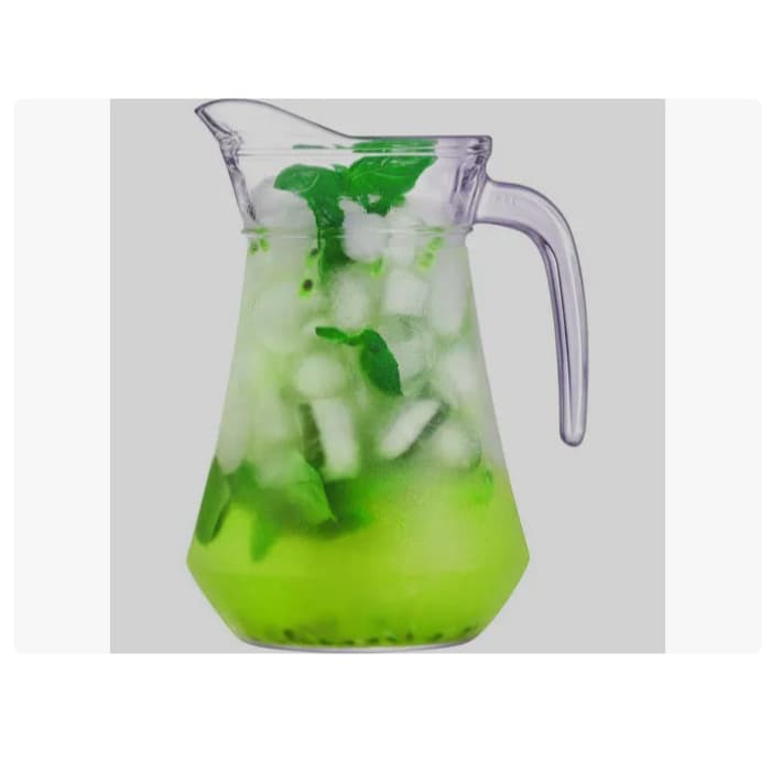 Jarra Vidro Glass Qualidade  Jarra Água Suco Bebida Refrigerante Almoço Jantar Restaurante - 1.2 L