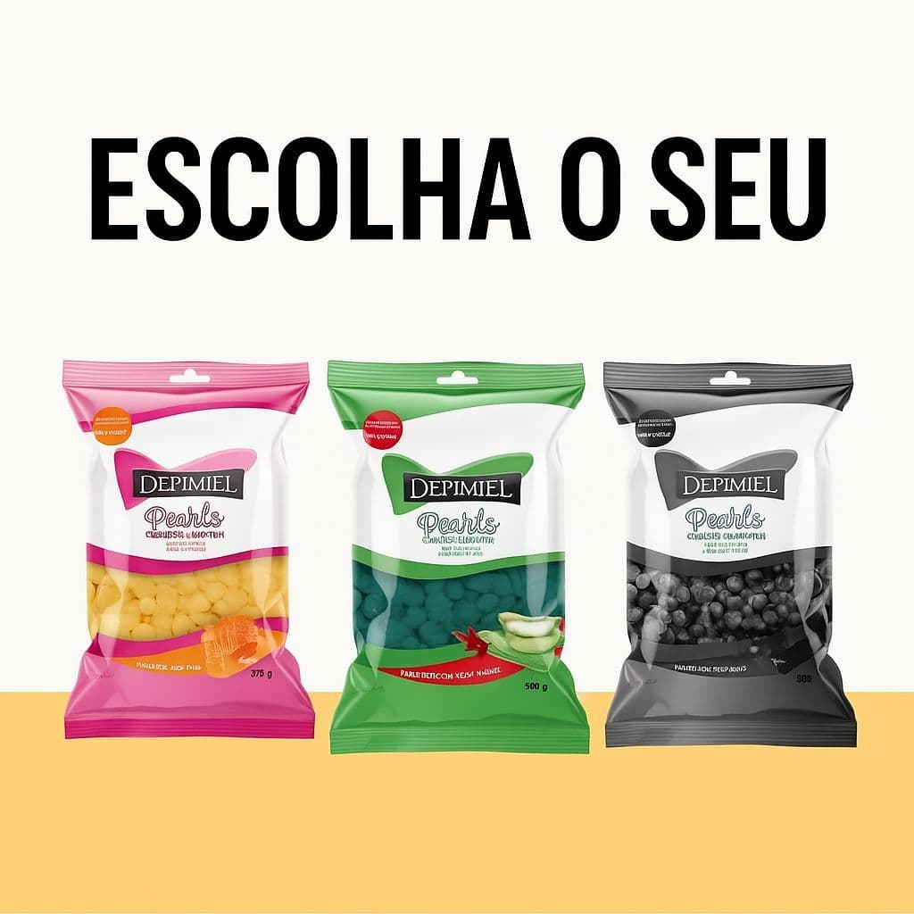 Cera Depilatória Quente Depimiel  Elástica Granulado Profissional 500g