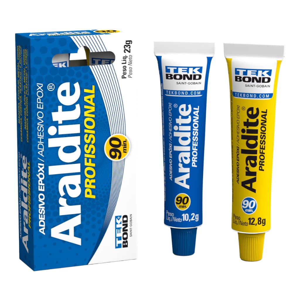 Adesivo Araldite Profissional Incolor TekBond 23g 90 Minutos