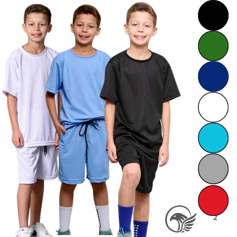 Conjunto Infantil Masculina Menino Camiseta e Short Premium Esportivo Treino