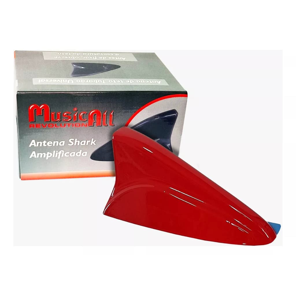 Antena de Teto Musicall Revolution Carro Veículo Shark Tubarão Funcional Am Fm Promoção