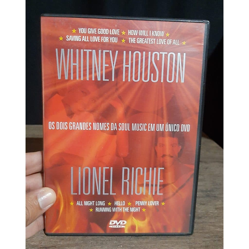 Dvd Whitney Houston  Lionel Richie - Dvd Original - Dvd de Musica