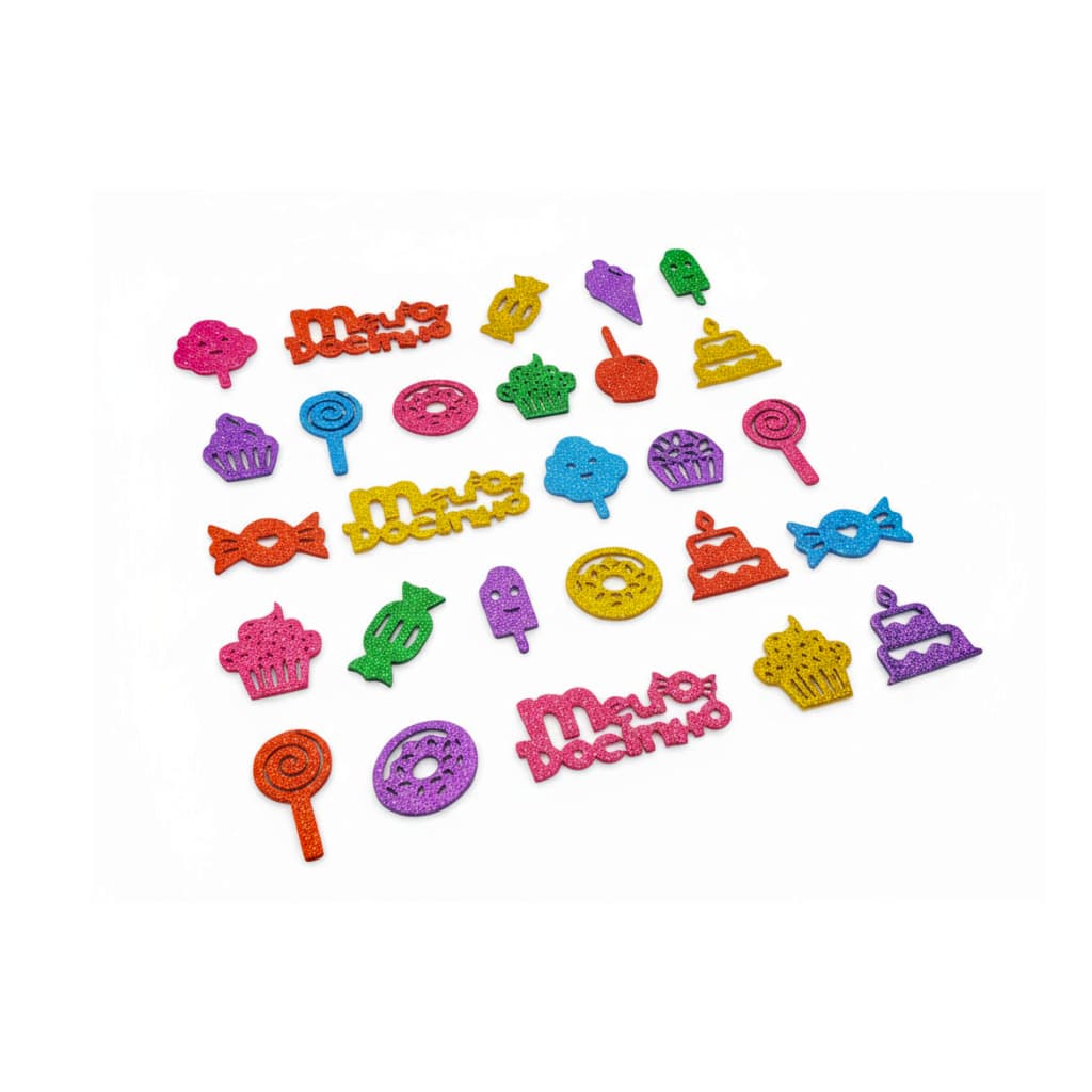 100 Adesivos Pet Coleção Doces Eva Pet Shop Banho E Tosa Laços Colantes