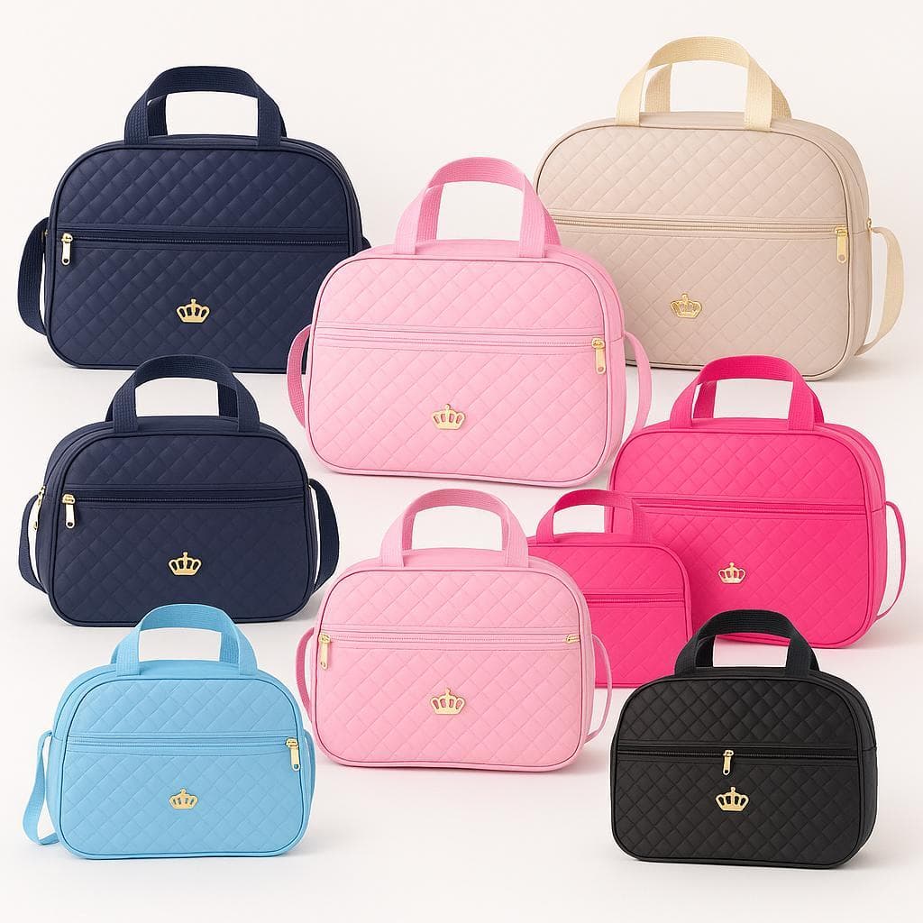 Kit Bolsa Maternidade 2 Peças Todas as Cores Menino Menina Mochila Maternidade