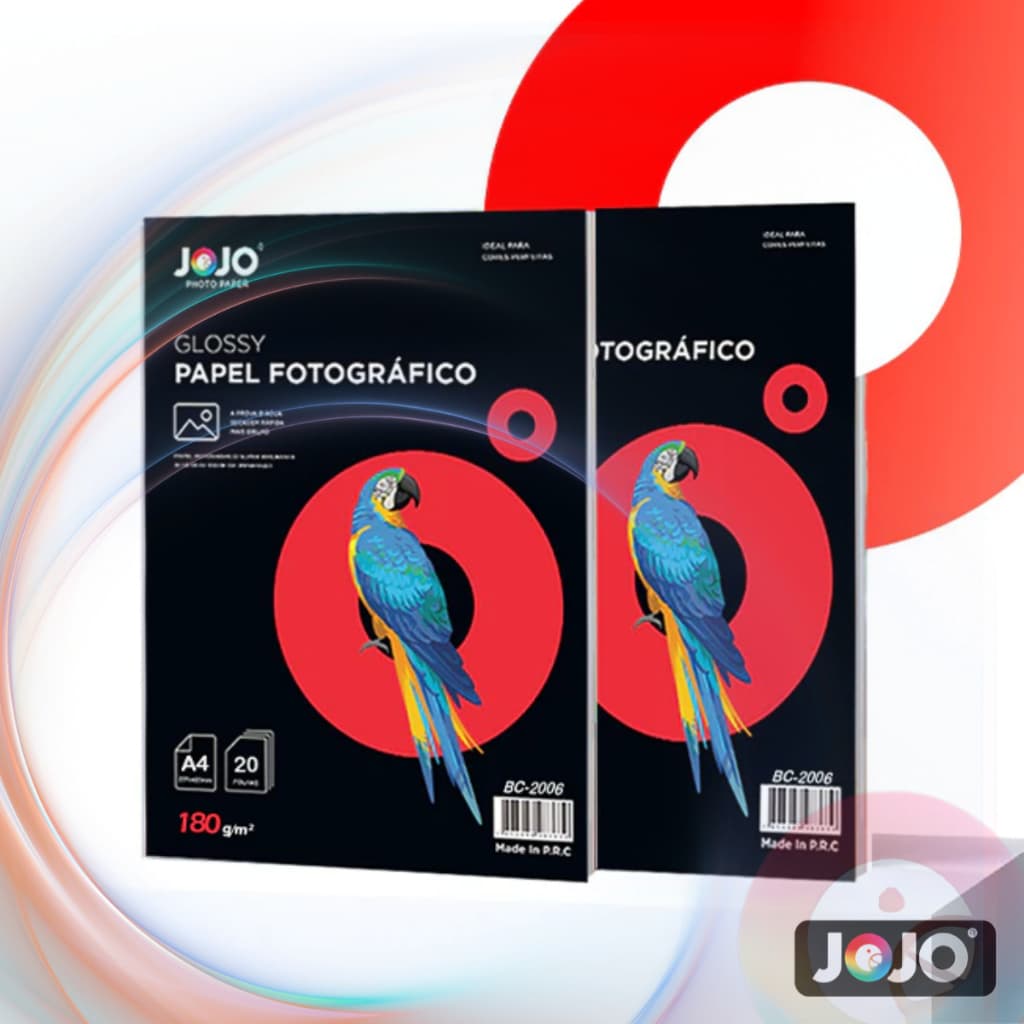 Papel Fotográfico 180g Glossy Brilhante A4 Premium A prova d'água para Jato de Tinta