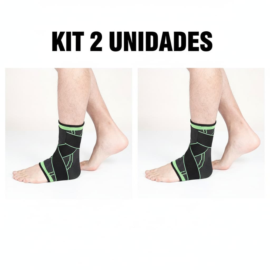 Tornozeleiras De Compressão Ajustável Ortopédica Fitness Exercícios