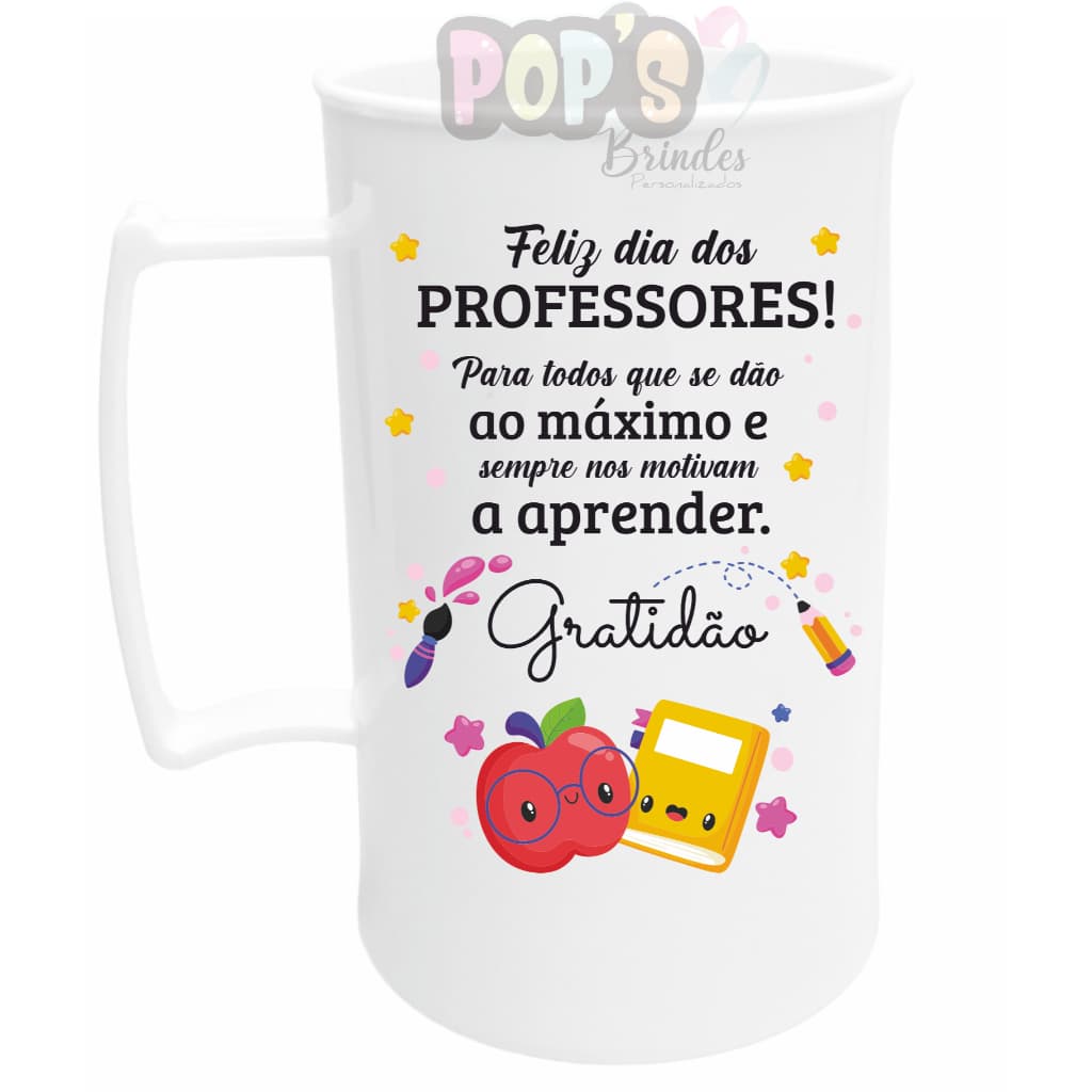 Kit100 Canecas Acrilicas 300ml Dia do Professor