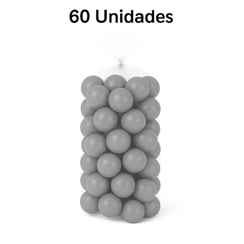 100 Unidades de Bolinha Plástica Cinza Piscina Promoção 60 e 100 - Não Amassam
