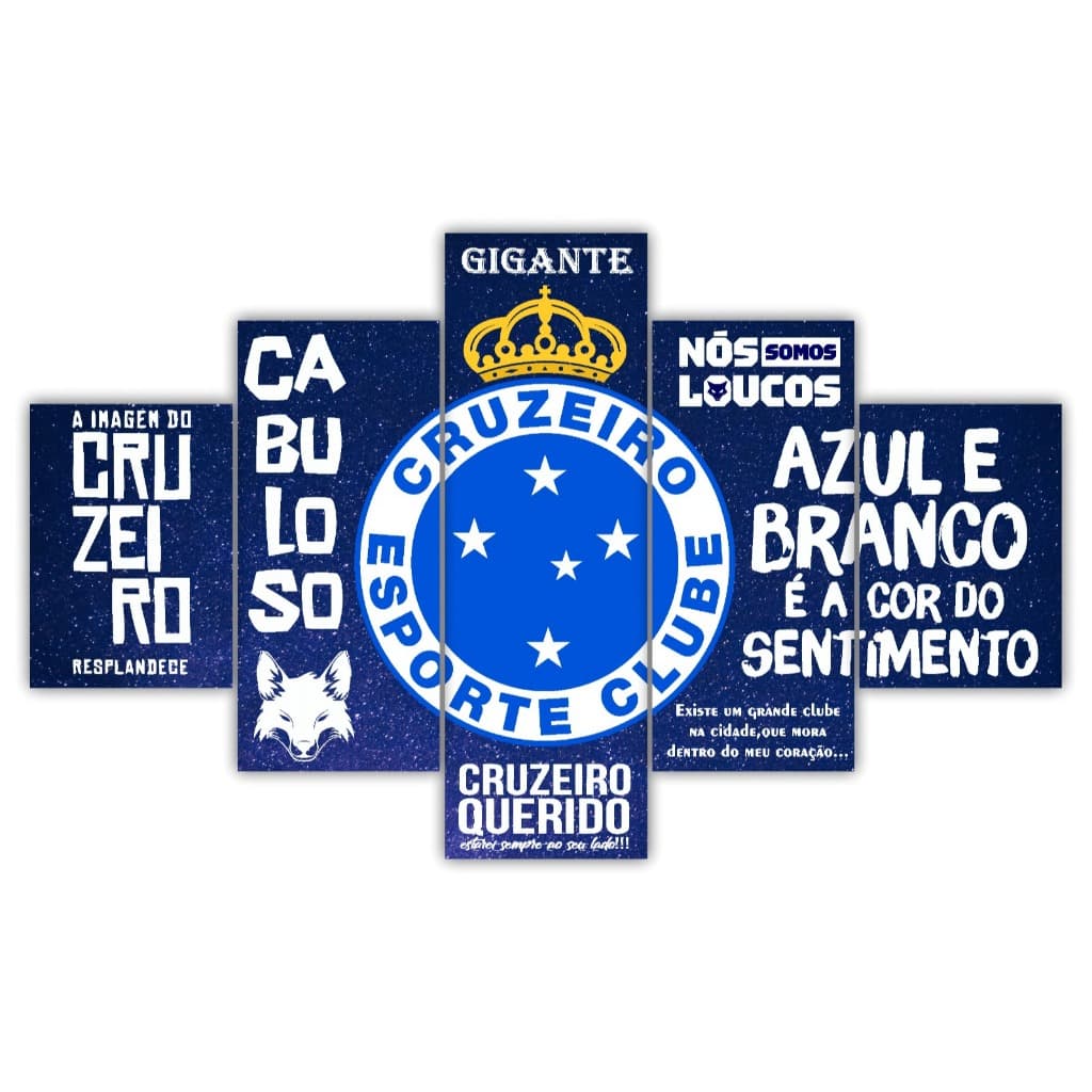 QUADRO DECORATIVO CRUZEIRO CABULUSO CAMPEÃO 2025~
