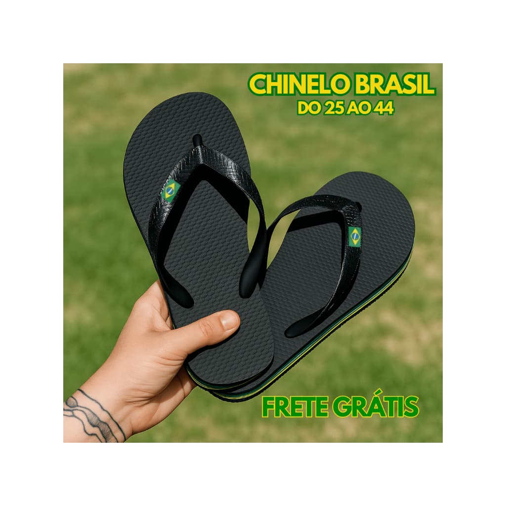 2 pares Chinelo Infantil Masculino/Feminino Borracha tiras com bandeirinha