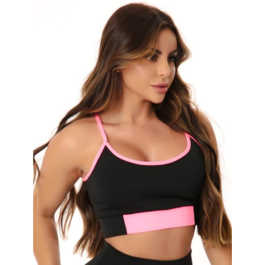 Top Nadador Feminino Fitness De Academia  Dia Dia Sutiã Esportivo Sem Bojo