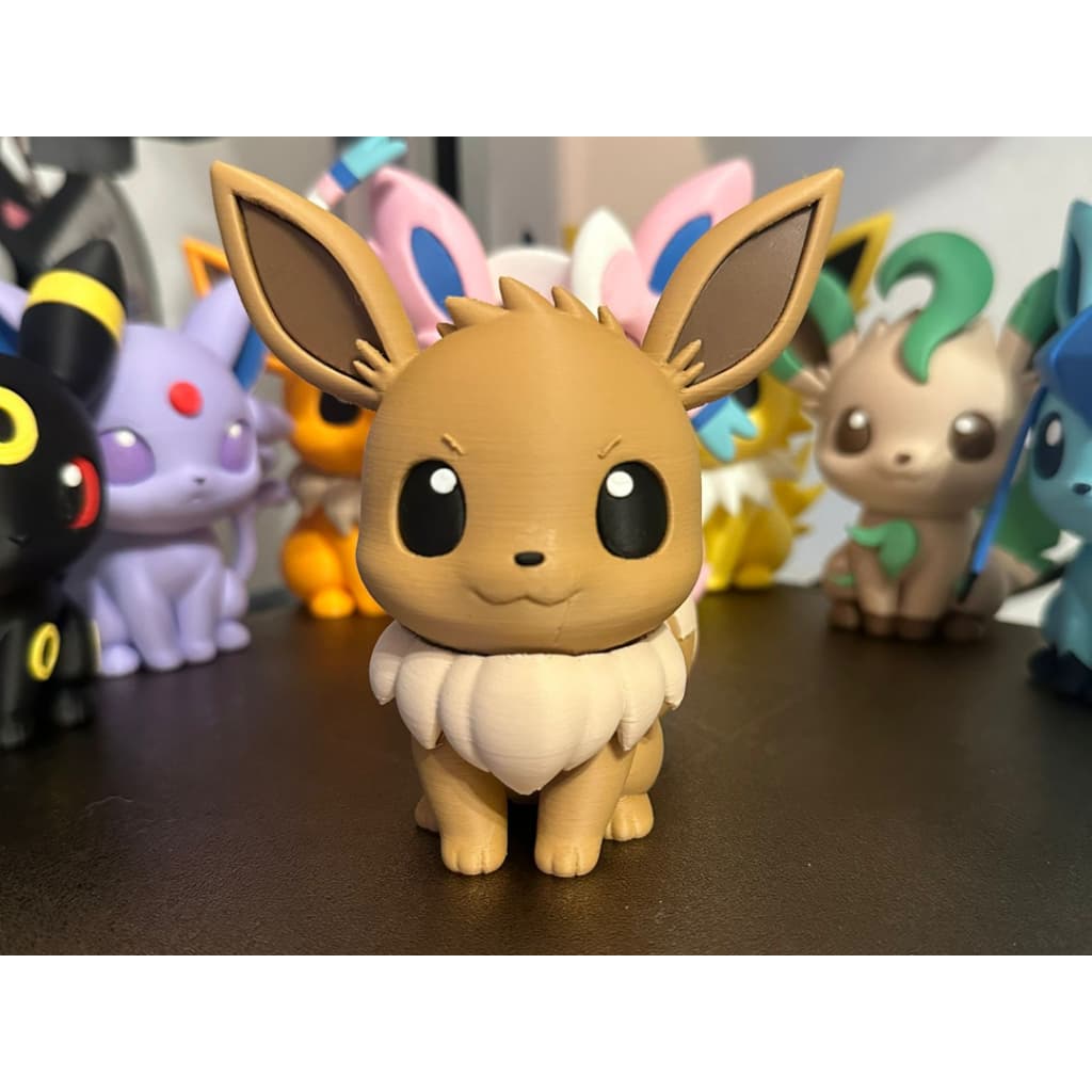 Kit Chibi Pokémon Eevee + Evoluções 12cm - Colecionáveis