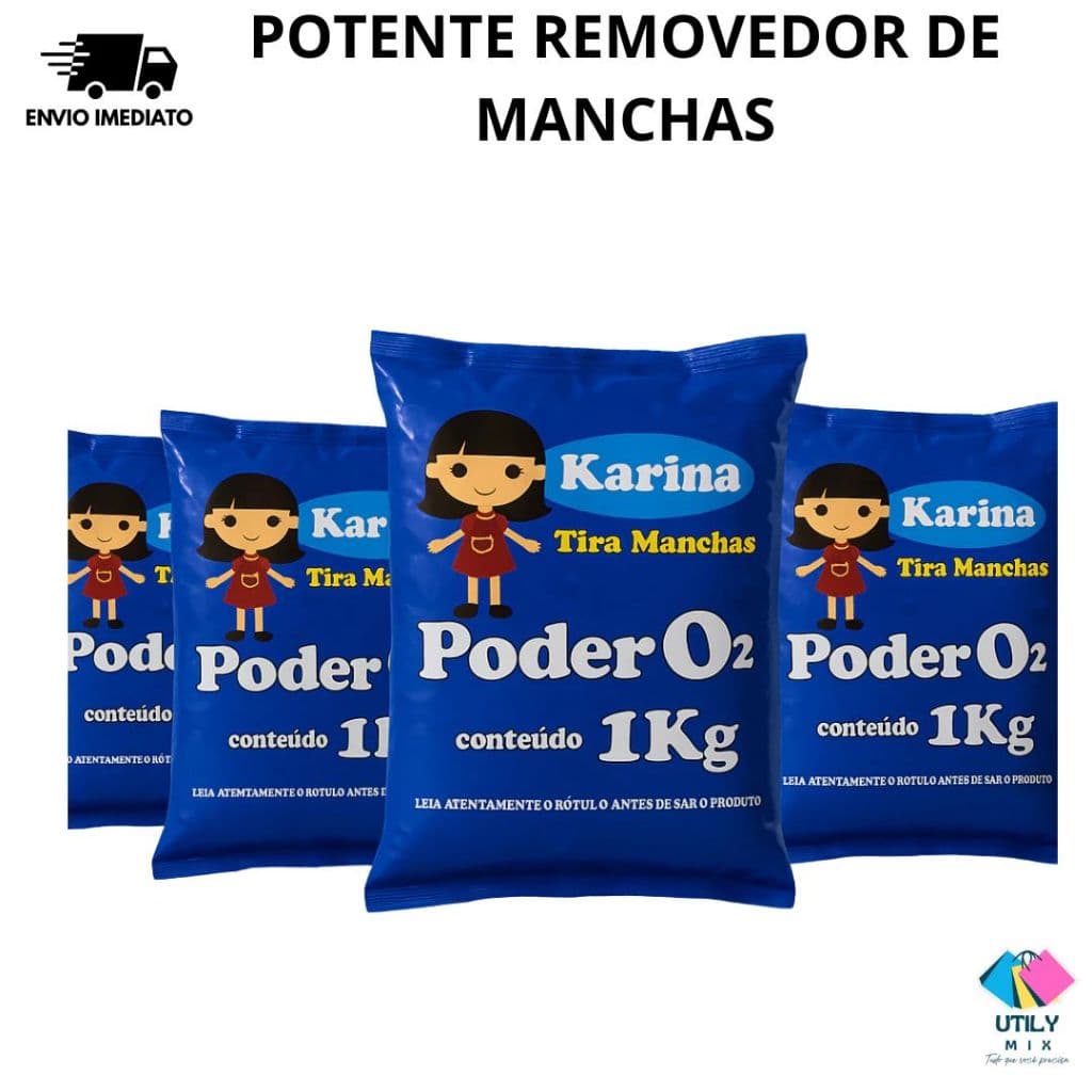 Tira Manchas Potente Pó Karina 1kg Removedor De Manchas