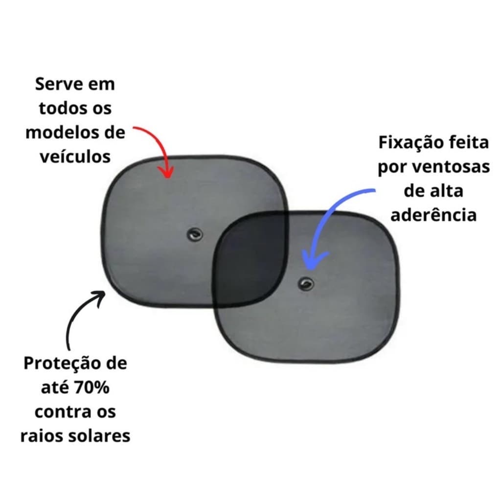 Protetor Solar  Tapa Sol Carro Vidro Lateral Criança Bebê Com Ventosa