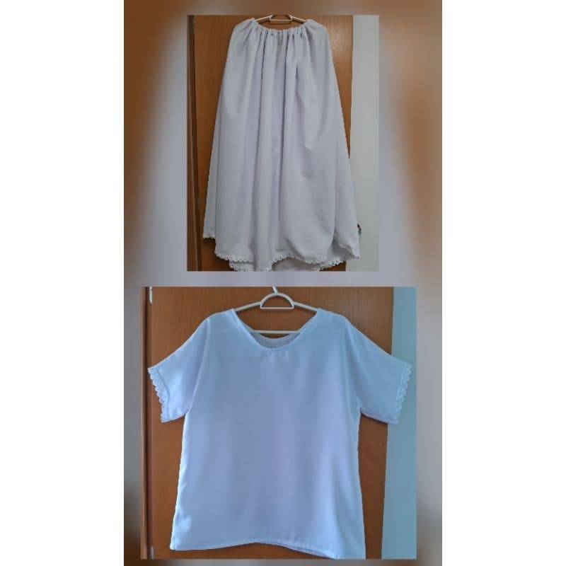Conjunto Roupa de ração 4 peças  Saia,Ojá, pano da costa,camisu /P,M,G e GG/ Umbanda Candomblé afro religiosa Plus size