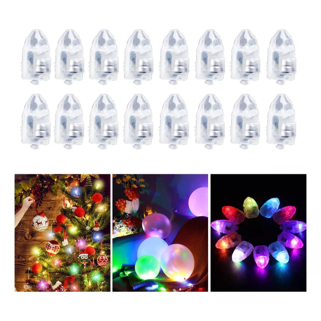 50pcs Mini Luzes De Balão Led Decoração De Festa De Aniversário-EMLL