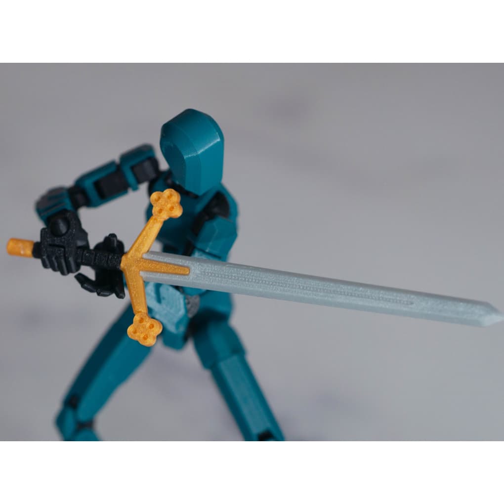 Espada Grande Escocesa para Dummy 13 Acessórios Brinquedo Decoração Varias Cores - Impressão 3D