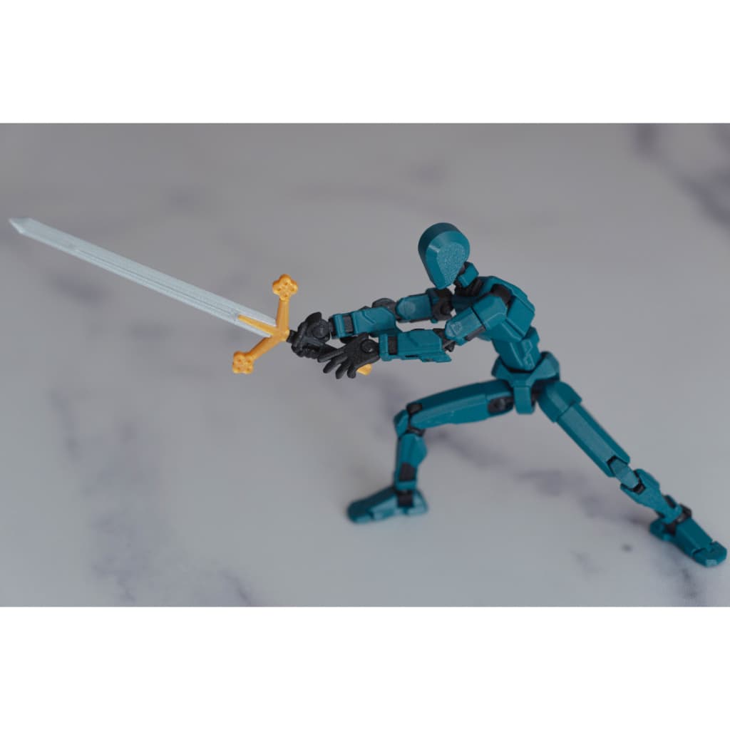 Muggora Espada Grande Escocesa para Dummy 13 Acessórios Brinquedo Decoração Varias Cores