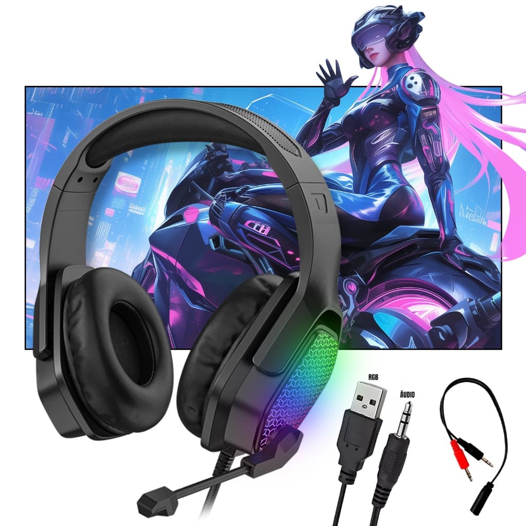 INOVA fone de ouvido com fio headset gamer fone de ouvido com microfone fone headset para pc