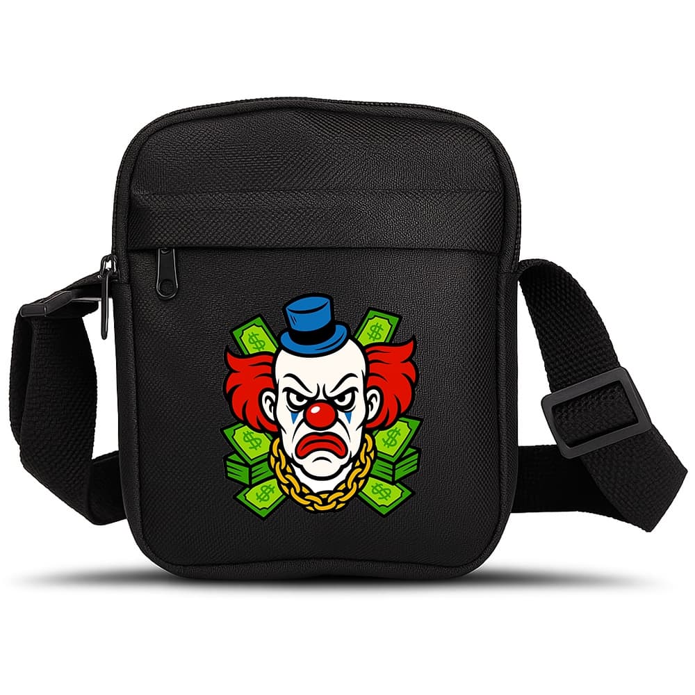 Shoulder Bag Mini Pochete Preta Bolsa Transversal de Ombro Pequena