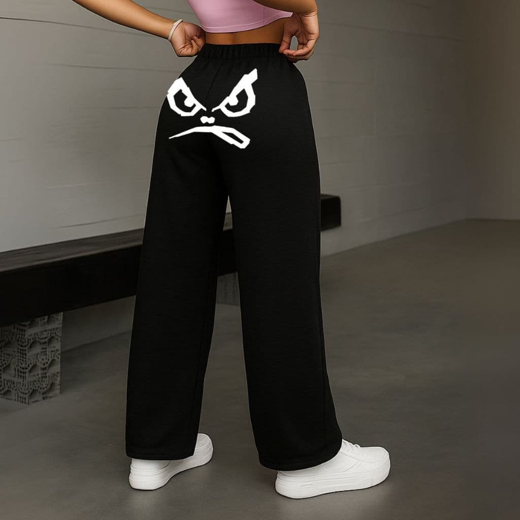 Calça Wide Leg Moda Verão Confortável Garotos Bad Estilo Y2K Anos 2000 Casual