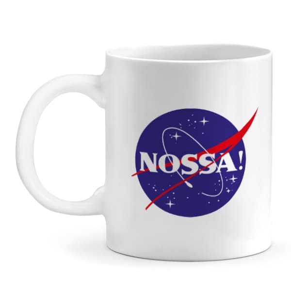 Caneca Personalizada Nossa!, presente criativo Geek, cerâmica 325ml