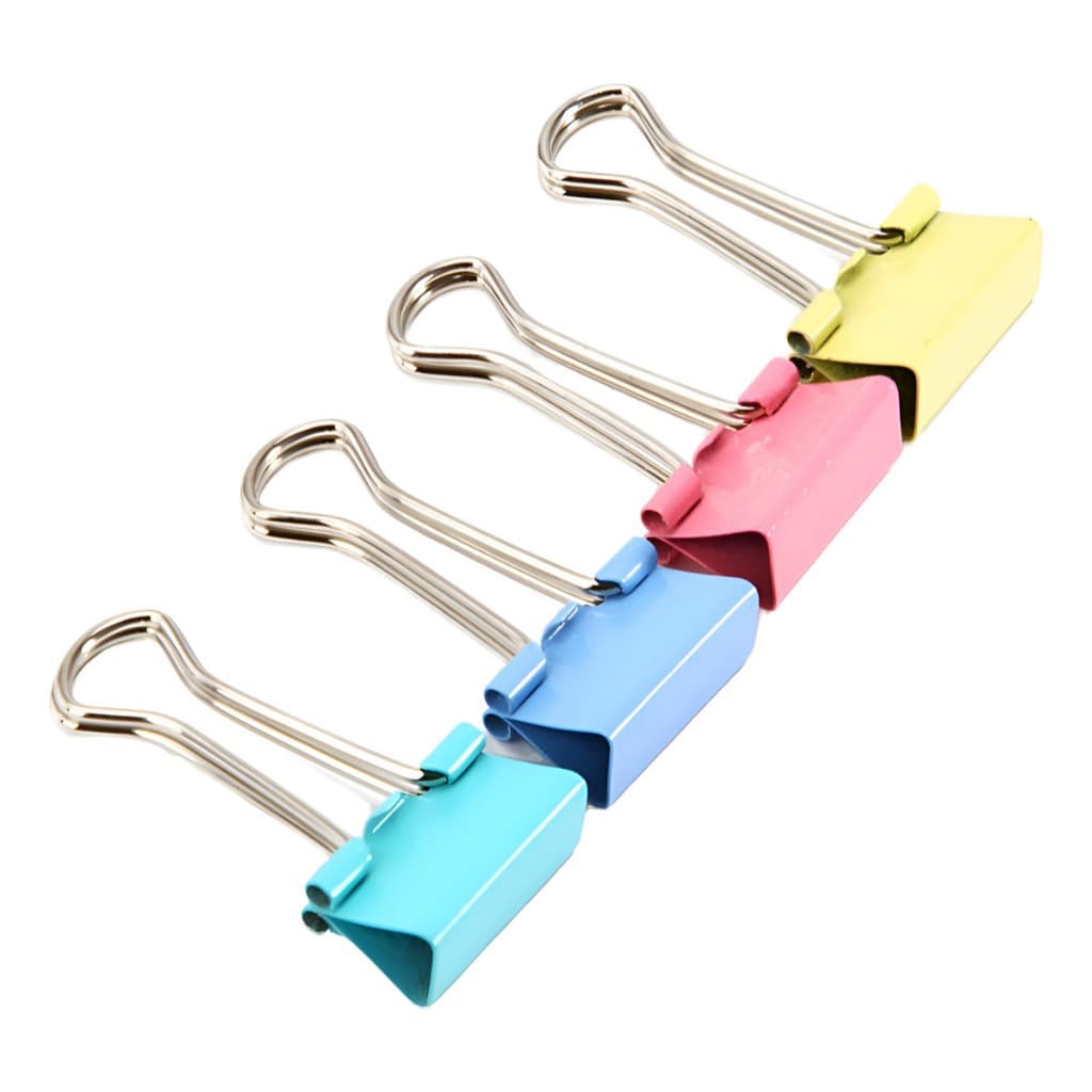 Clips Prendedor De Papel Colorido Sortido 19mm C/20un - Clips Prendedor De Folha