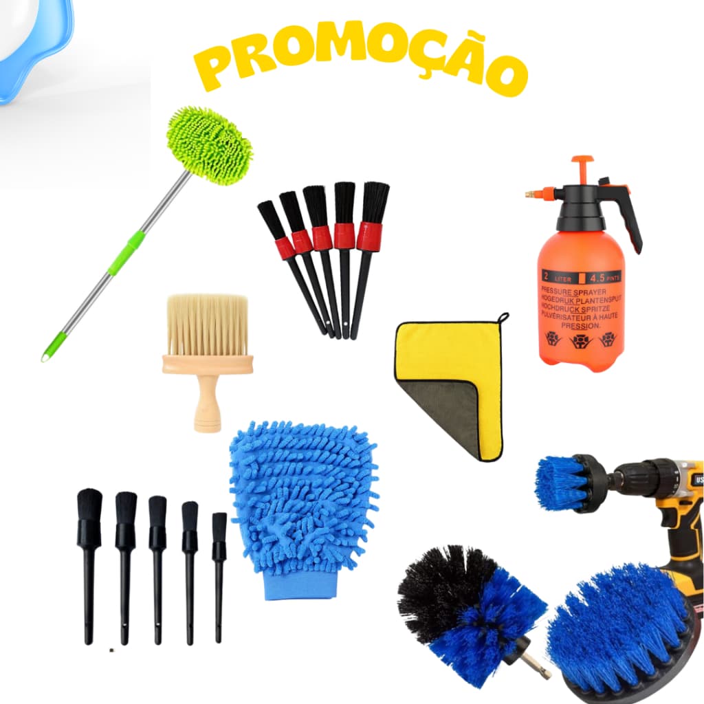 Acessórios Profissionais para Limpeza Automotiva | Microfibra e Precisão nos Detalhes!