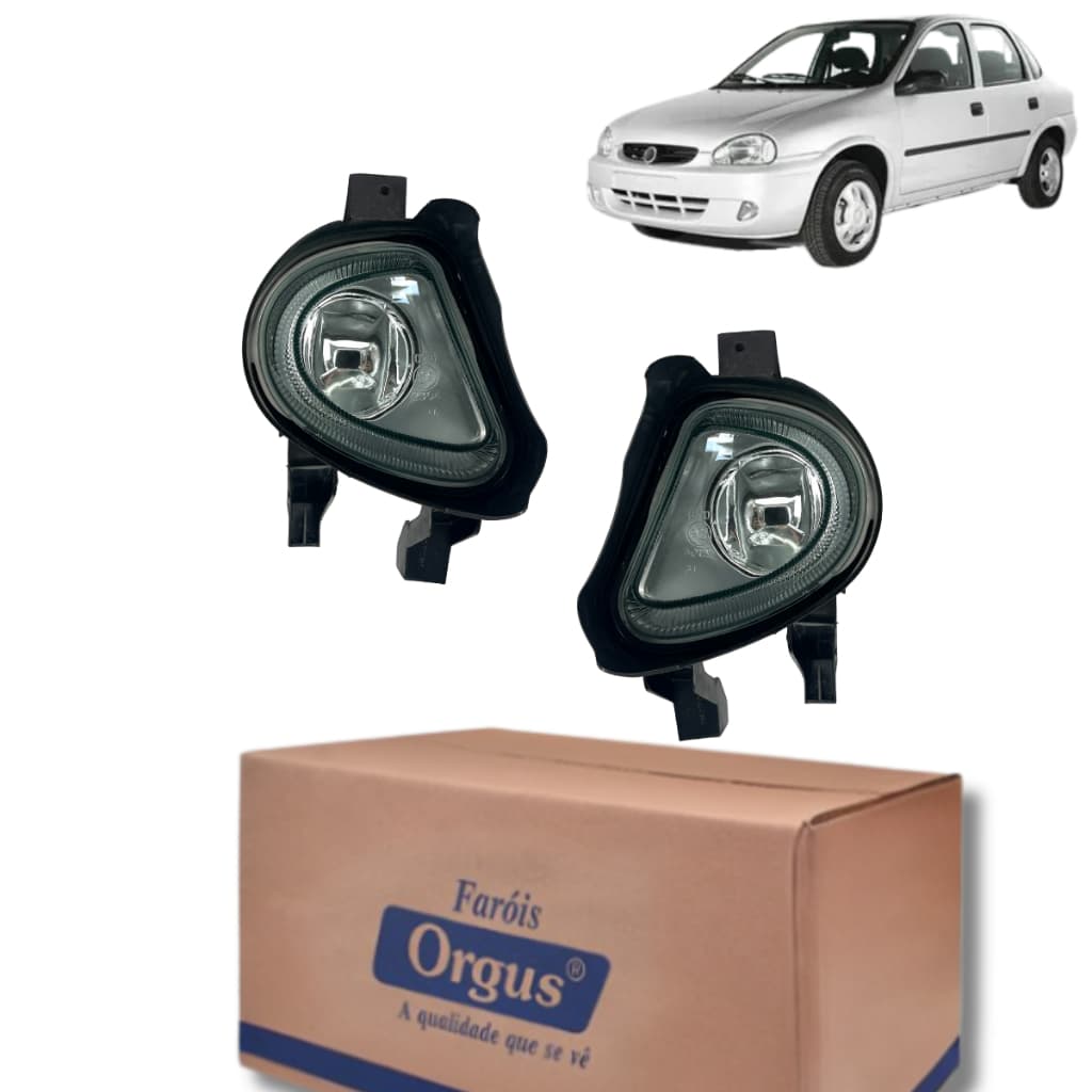 Par Farol Auxiliar Corsa Classic 2001 2002 2003 2004 2005 2006 2007 2008 2009 2010 - Orgus