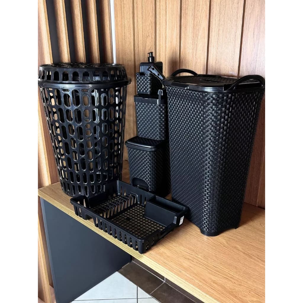 Monte Seu Conjunto Com Cesto Telado 60 Litros ( Organização Completa Para Casa)