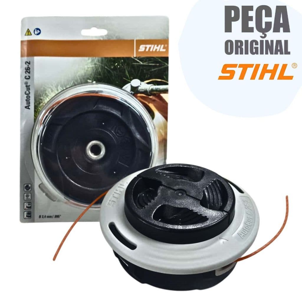Carretel Nylon AutoCut C 26-2 P/ Roçadeiras FS 55 FS 80 FS 85 FS 120 Stihl Original