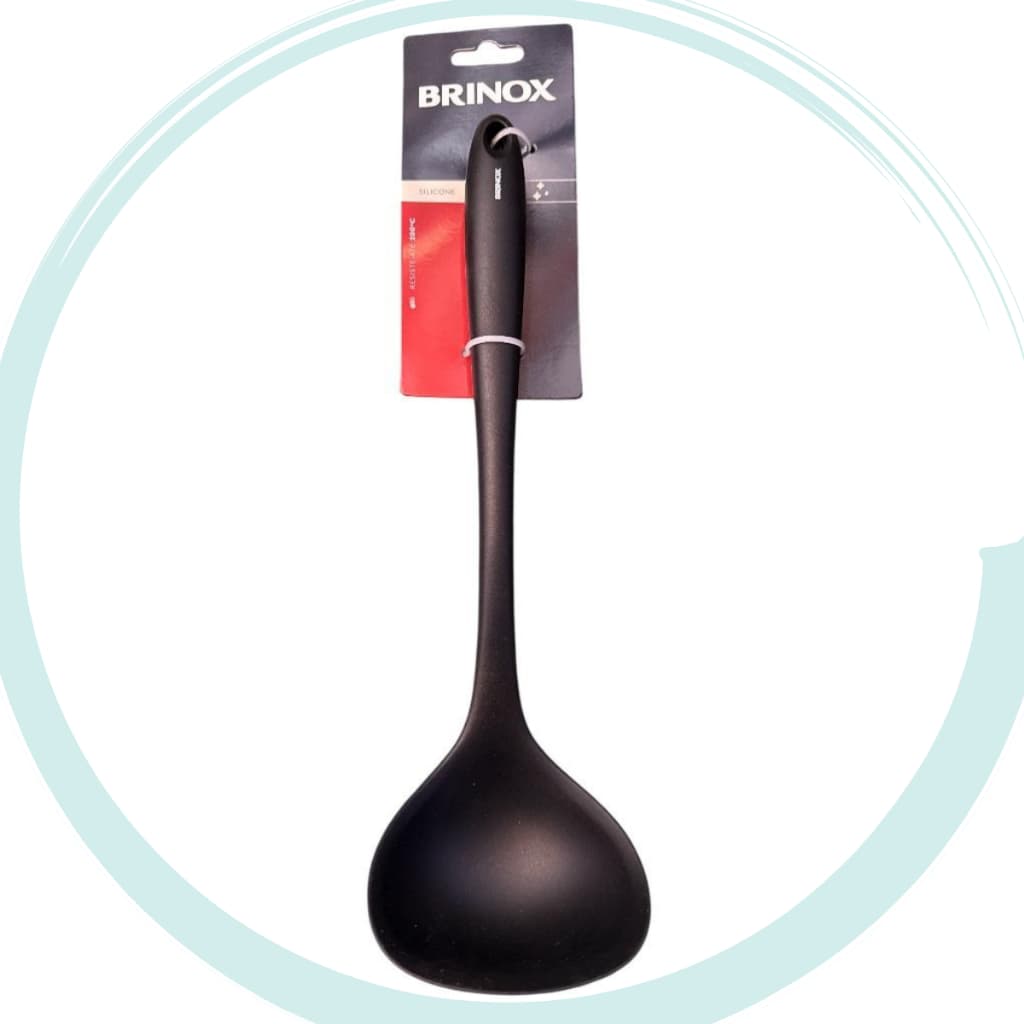 Concha Silicone Brinox Ultra 30 cm Resistente Cor Preto