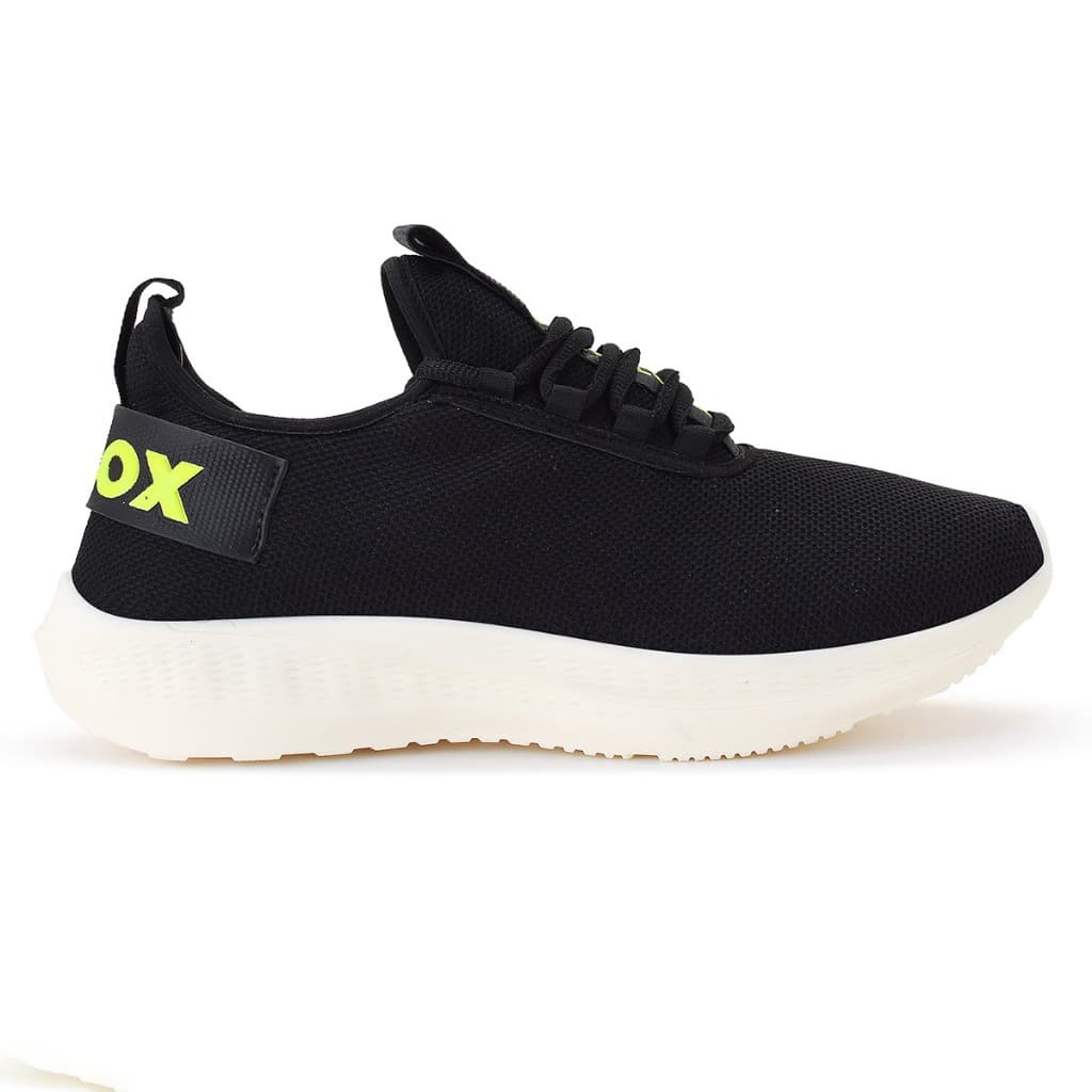 Tenis Wbox Unissex JOGGING PRETO VERDE  Corrida Confortavel Academia Leve Treino Promocao Macio