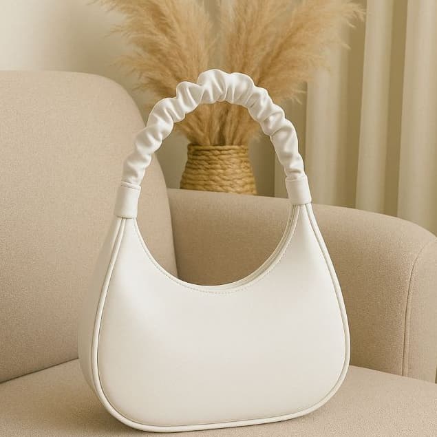 Bolsa Lua Feminina Nuvem Elegante Estilo Enrugado , Bolsa De Ombro