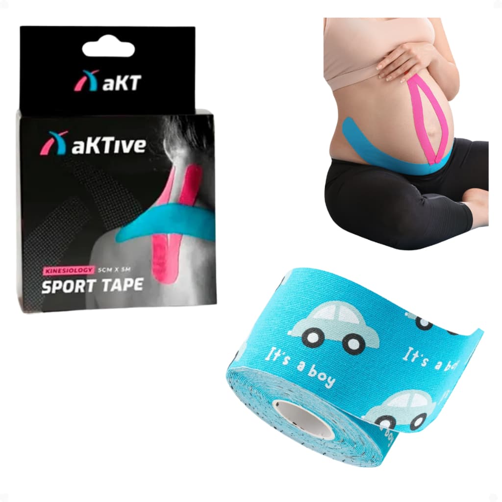 Gestante Pos Parto Kinesiology Bandagem Elástica Fita Kinesio Tape  Fisio Pelvica Atadura Barriga