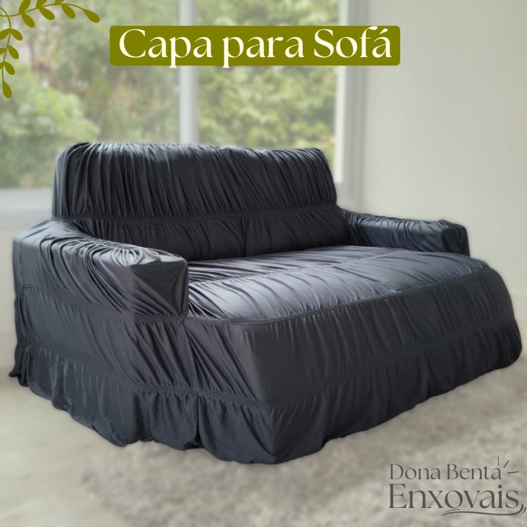 Capa Para Sofá Extensível Retrátil Lugares Diversos Tamanhos e Cores