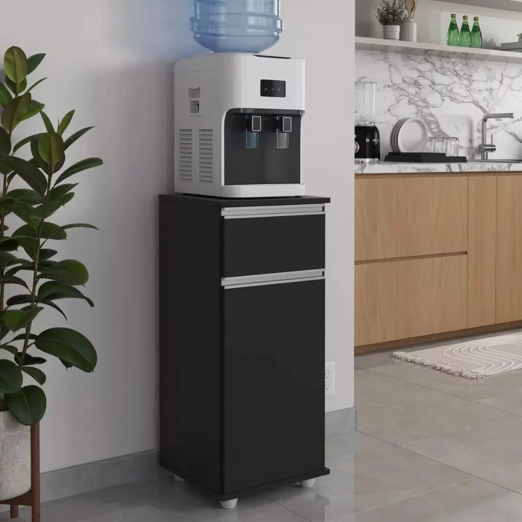 Suporte Balcão Bebedouro Multiuso Cozinha  1 Gaveta 1 Porta