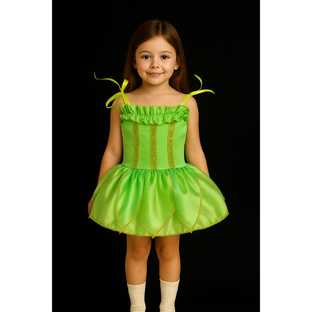 Fantasia Fadinha Verde Bebê Infantil Adulto Vestido Princesa Carnaval