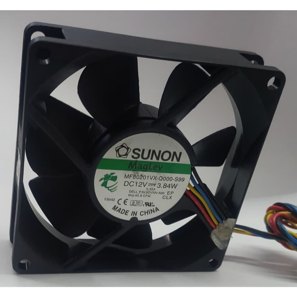 Ventoinha Sunon Mf80201vx-q000 80x80x20mm 12v 0,32a - 3,84watts 4 Fios PWM silencioso