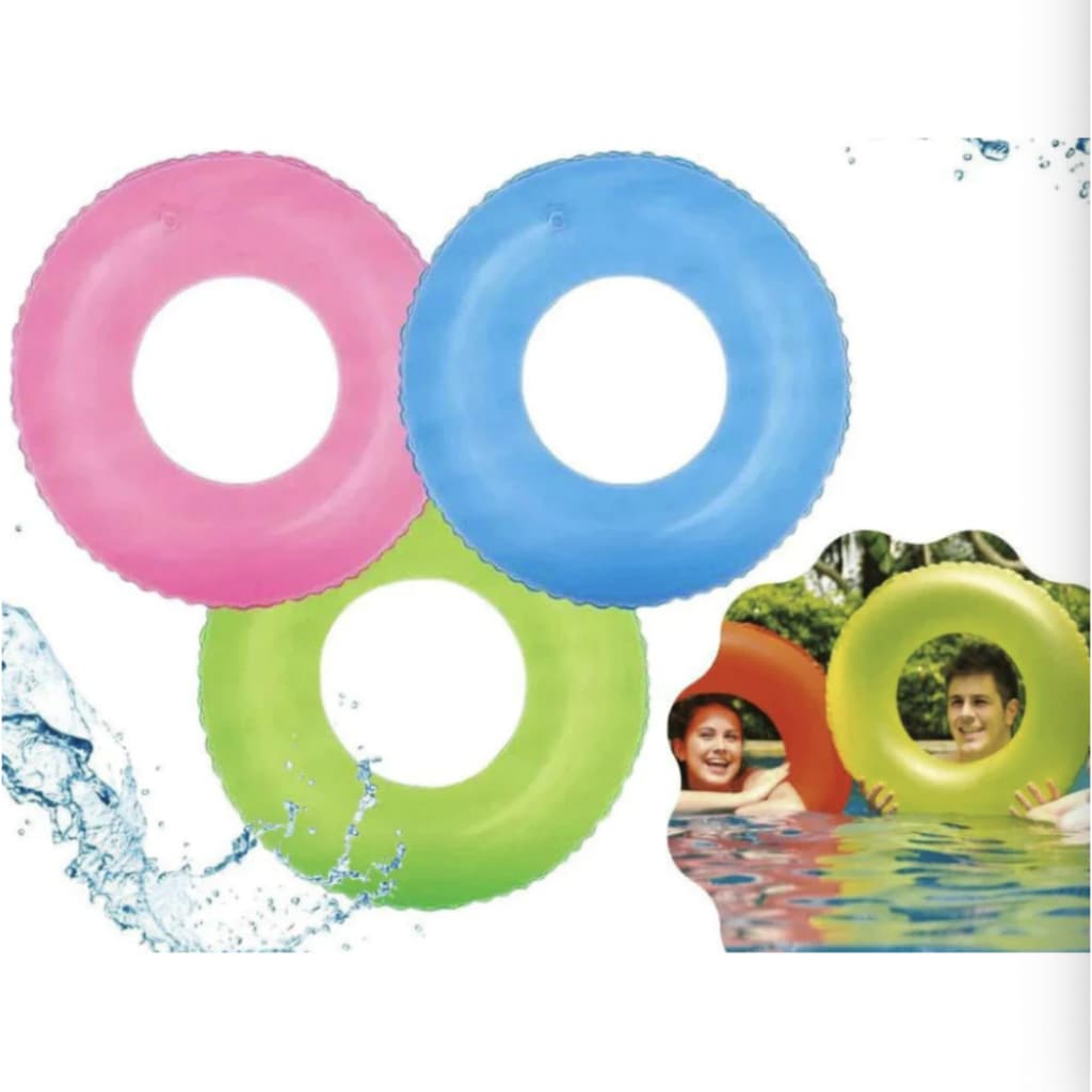 Boia Neon Piscina Circular Cintura Inflavel Pool Party