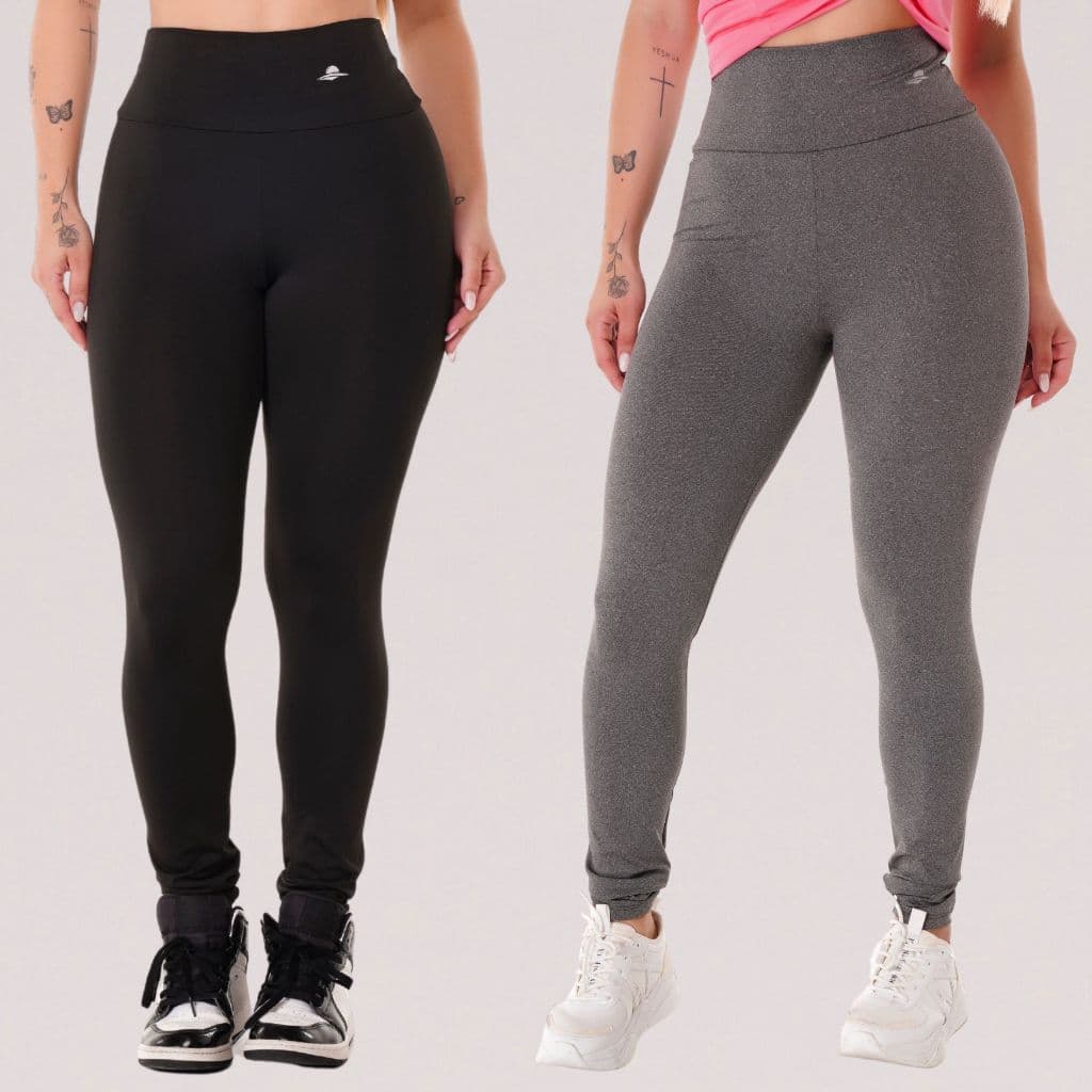 Kit 2 Calça Legging feminina Fitness academia