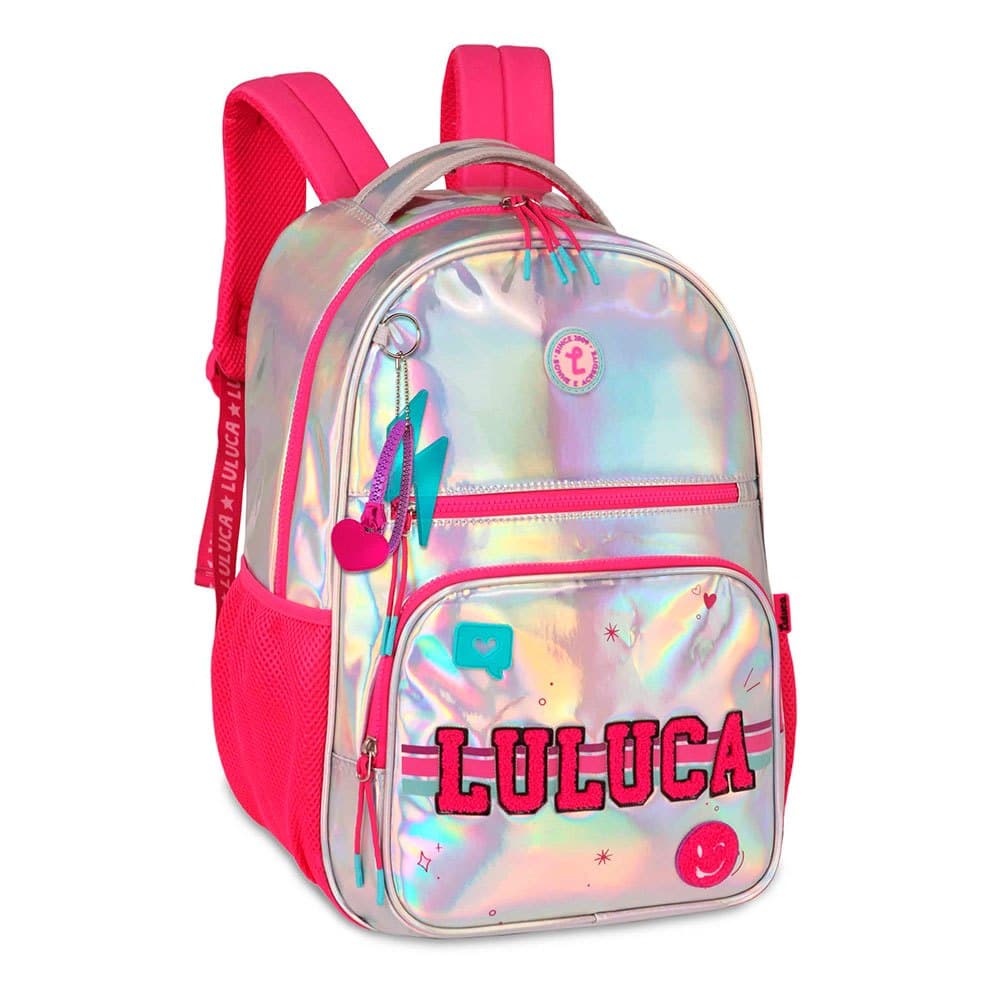 Mochila Escolar Luluca Clio Holográfica