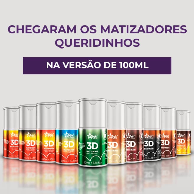Magic Color Matizador 3D Ruivo Morena Iluminada Platinado Pérola Marsala 100ml - Escolha Seu Efeito