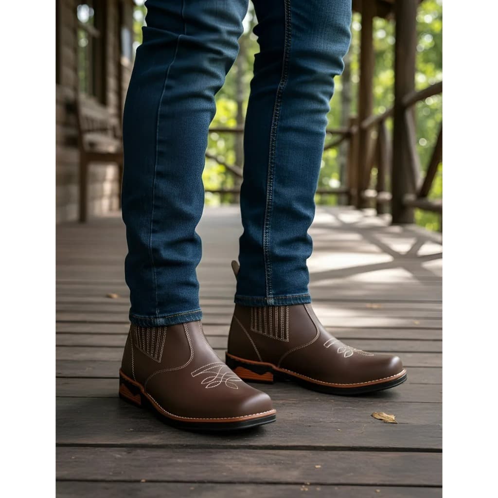 Bota Butina 100% Couro Legitimo Sola Costurada otima para o dia a dia