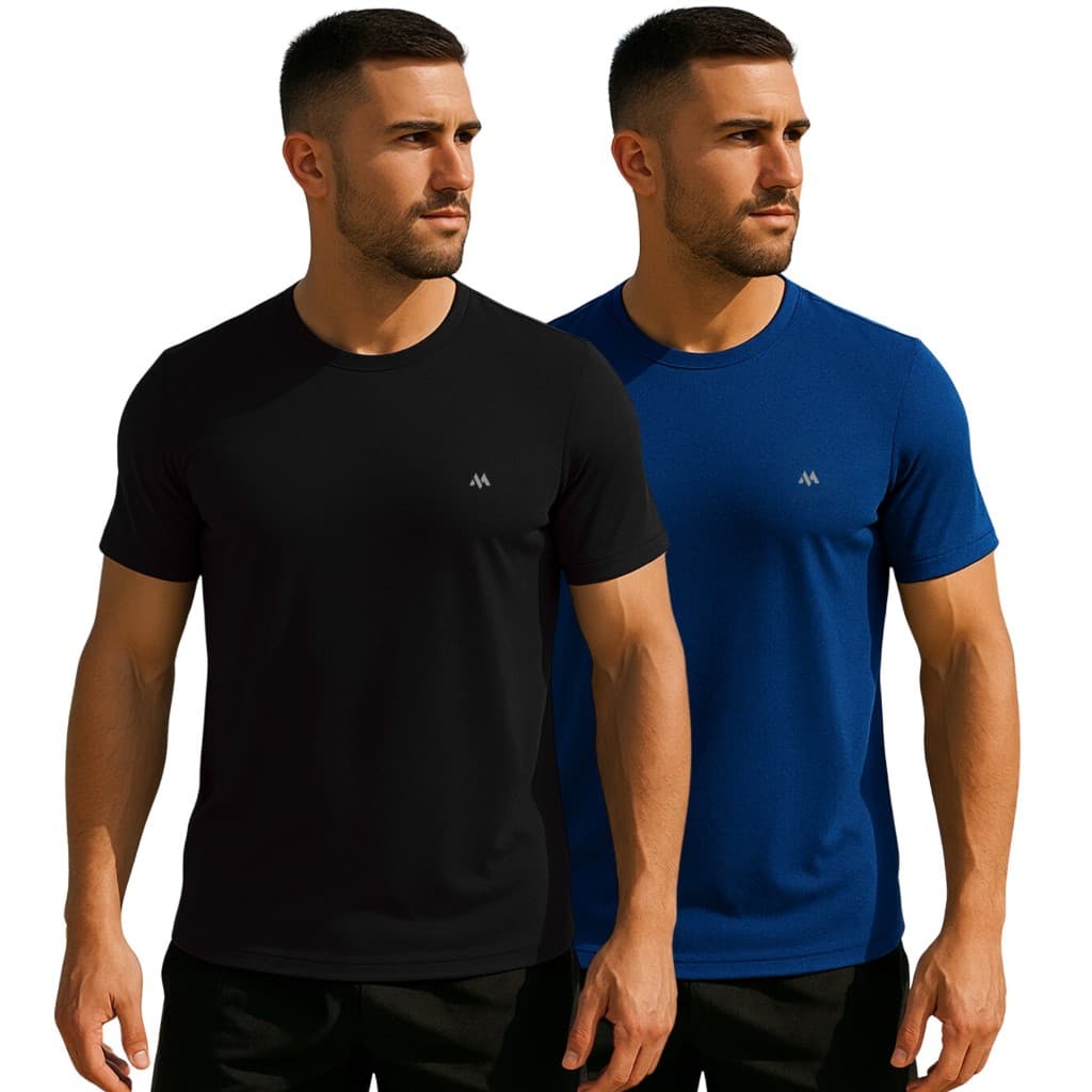 Kit 2 Camiseta New Wave Dry Fit Masculina Respiravel