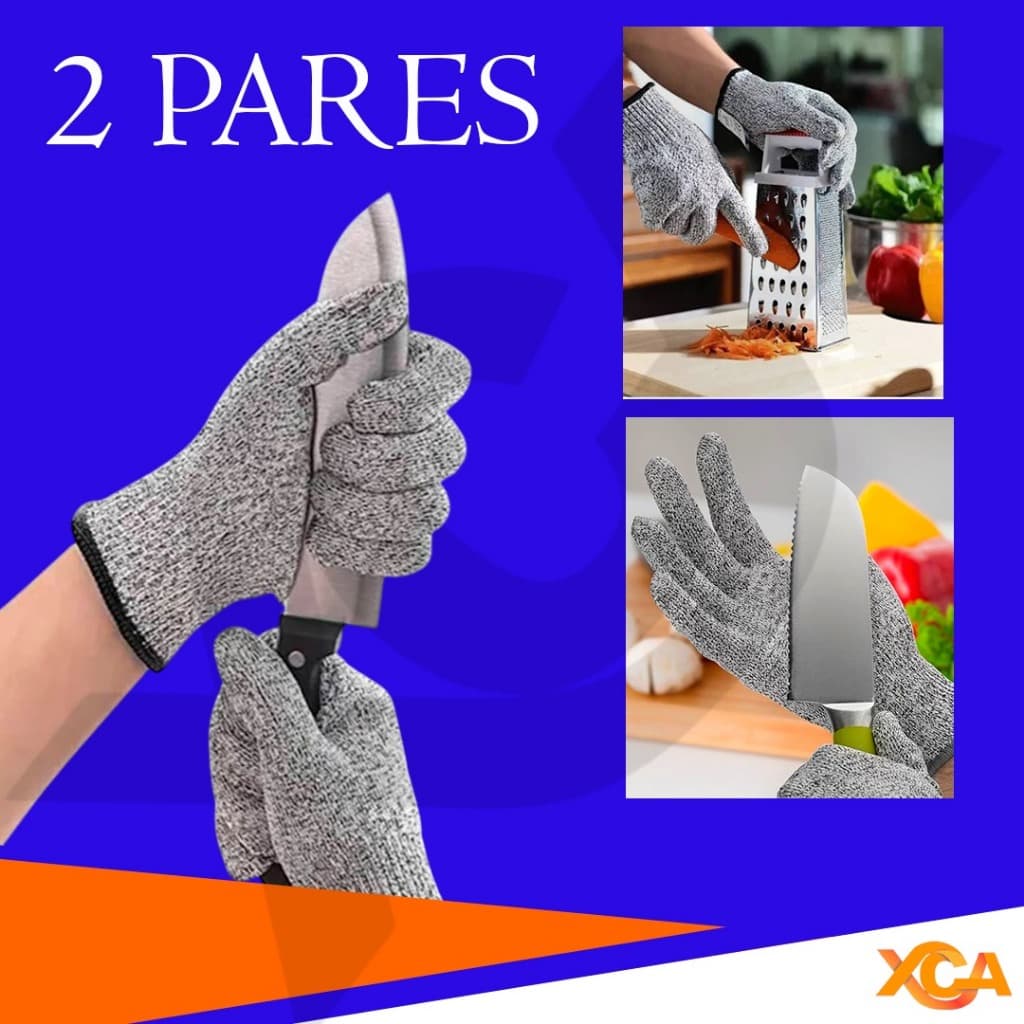 Luva Anticorte HPPE Profissional Segurança Cozinha Açougueiro Jardineiro
