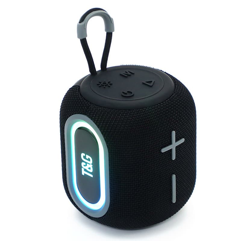 Caixa De Som Bluetooth Portátil 10W RGB  prova d'água IPX7  com USB e entrada cartão de memória