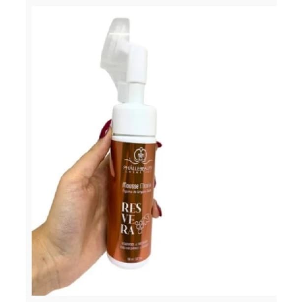 Mousse Limpeza Facial Phallebeauty Resvera Ac. Hialurônico