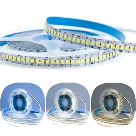Fita Led Profissional 2835 240LED 18Wts/M 3000K e 4000k e 6000k 12v Ip20 5Metro Usar Em Perfil