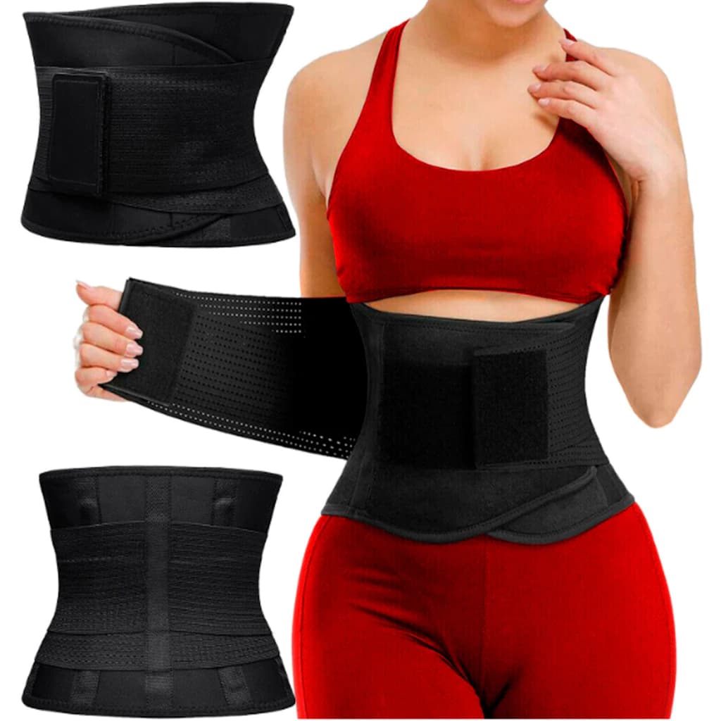 Cinta Abdominal Modeladora Alta Compressão Confortável Afina Cintura Suporte Abdominal Tamanho Único